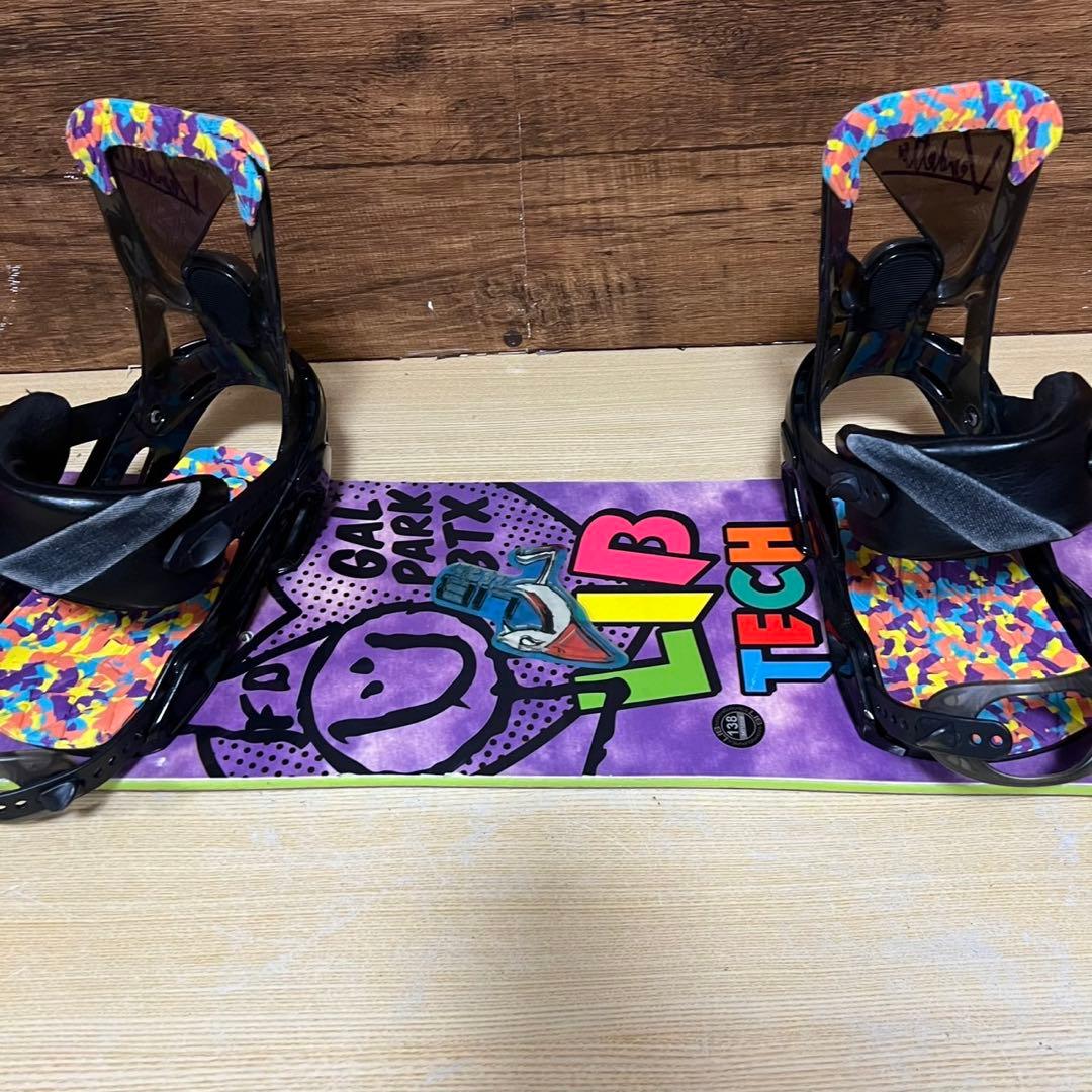 LIBTECH サロモン　初心者オススメ　レディーススノーボード4点　ブーツ無し