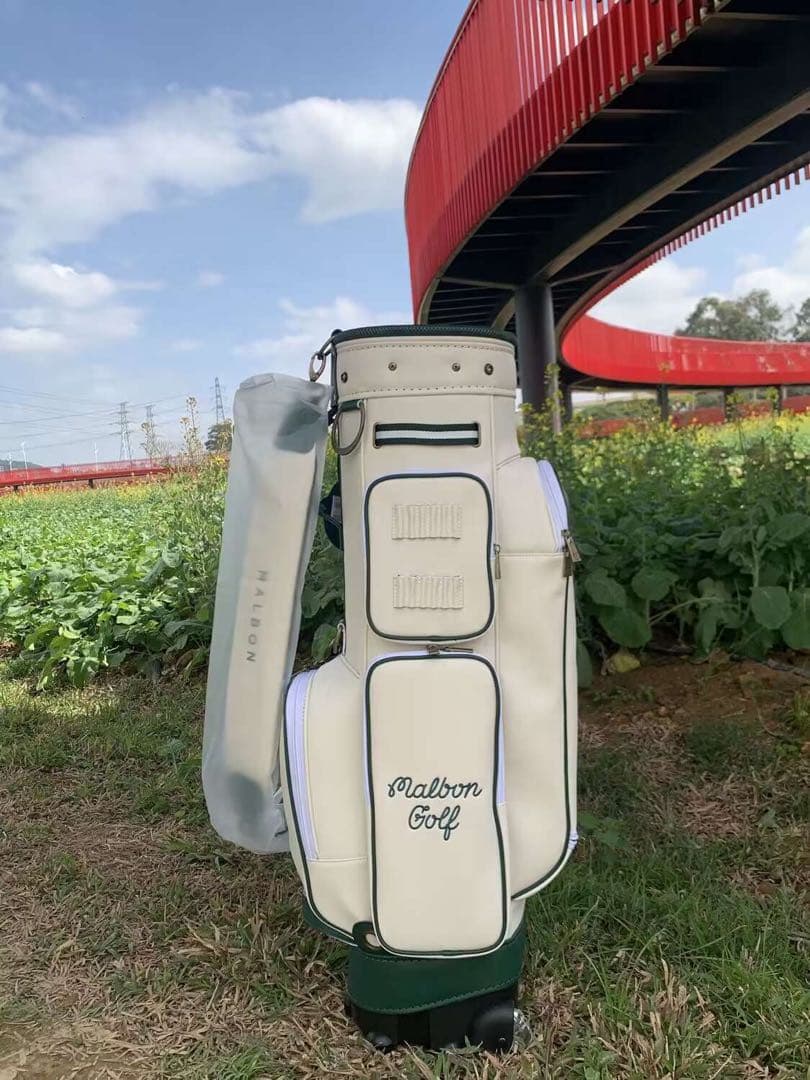 マルボンゴルフ キャディバッグ キャスター型  ホワイト