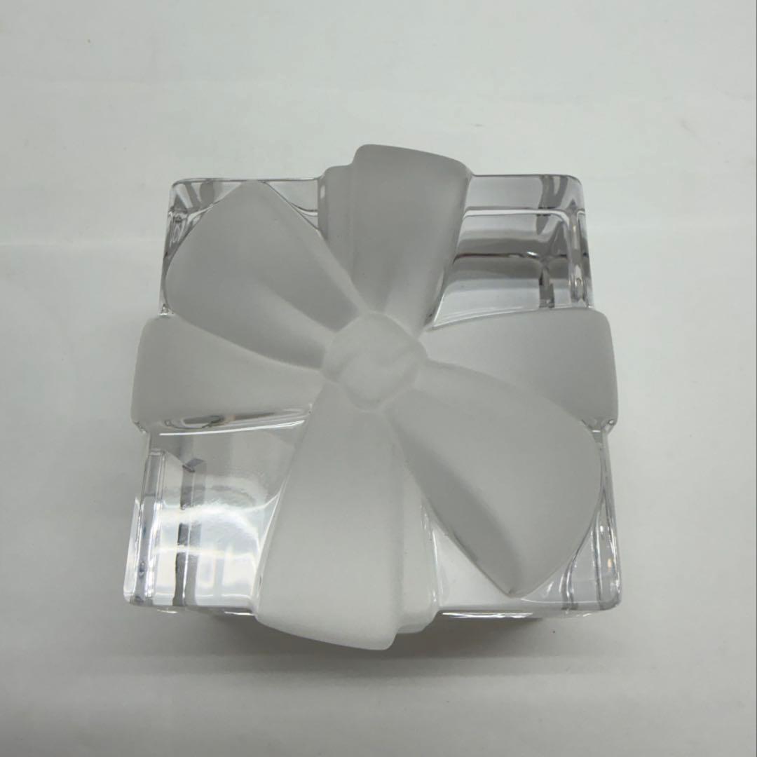 Tiffany＆Co. クリスタル　リボンボックス　ペーパーウェイト