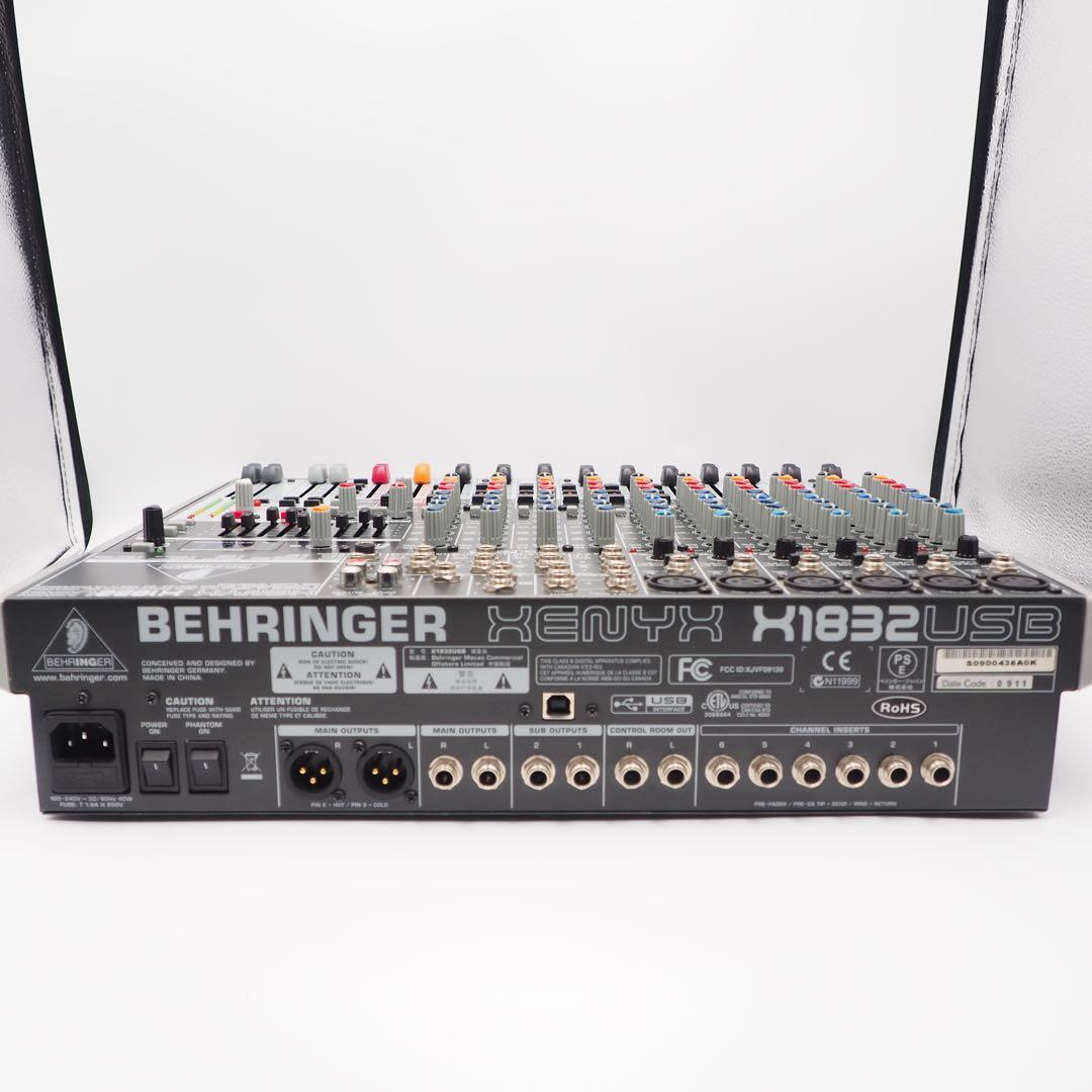 BEHRINGER XENYX X1832USB アナログミキサー 音出し確認済