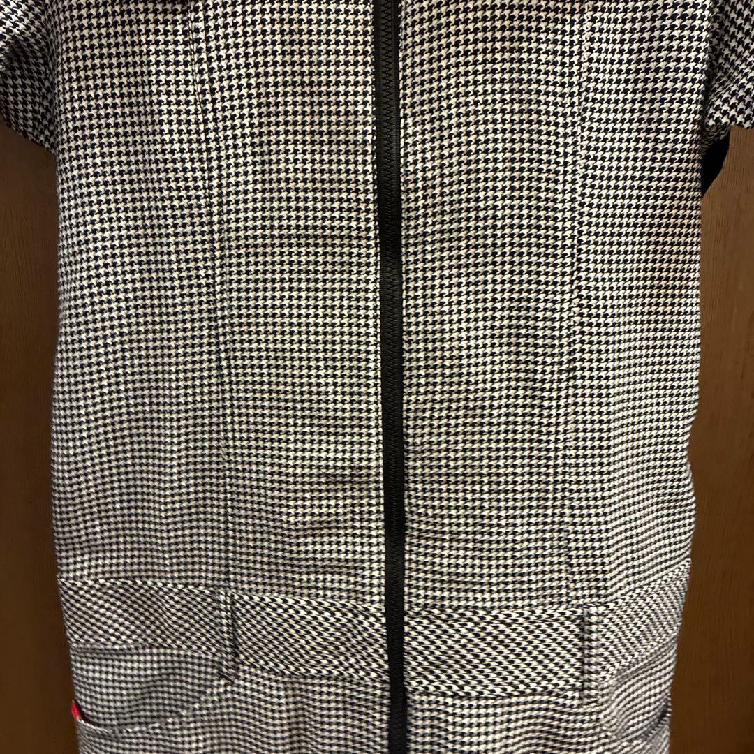 フィラ　Fila ゴルフ　ワンピース　チャック　ファスナー　千鳥柄　スポーツ　服