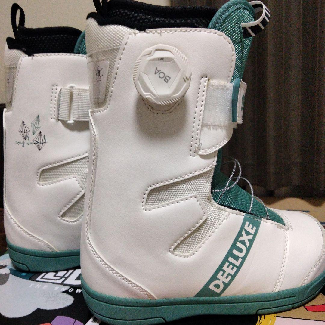 試着のみDEELUXE スノーボードブーツ キッズ子供　21.5センチ
