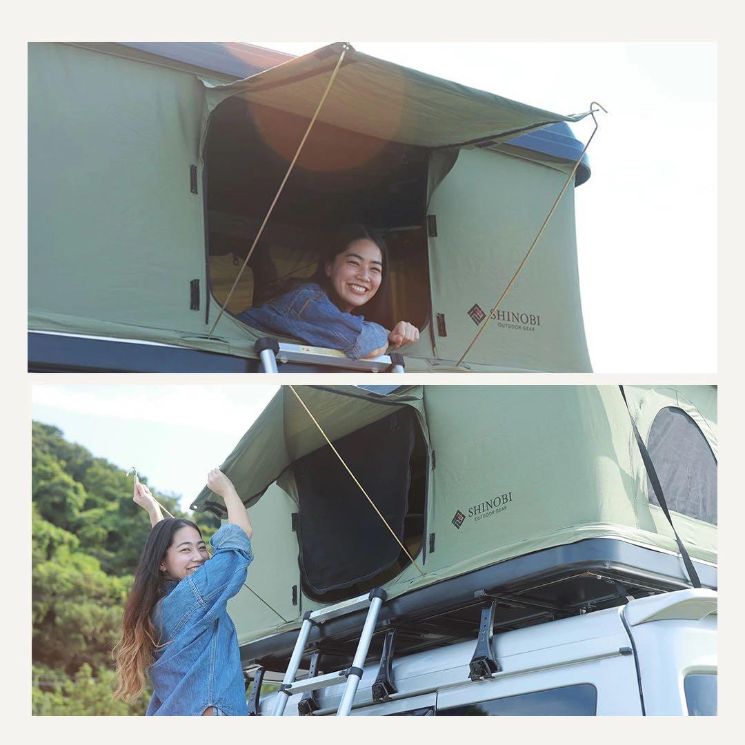 新品未使用品 SHINOBI ルーフテント ハシゴ付 タワー型 テント キャンプ