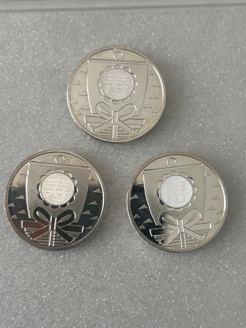 純銀メダル　3枚セット　造幣局製　敬老貨幣セット出し　約16.1g
