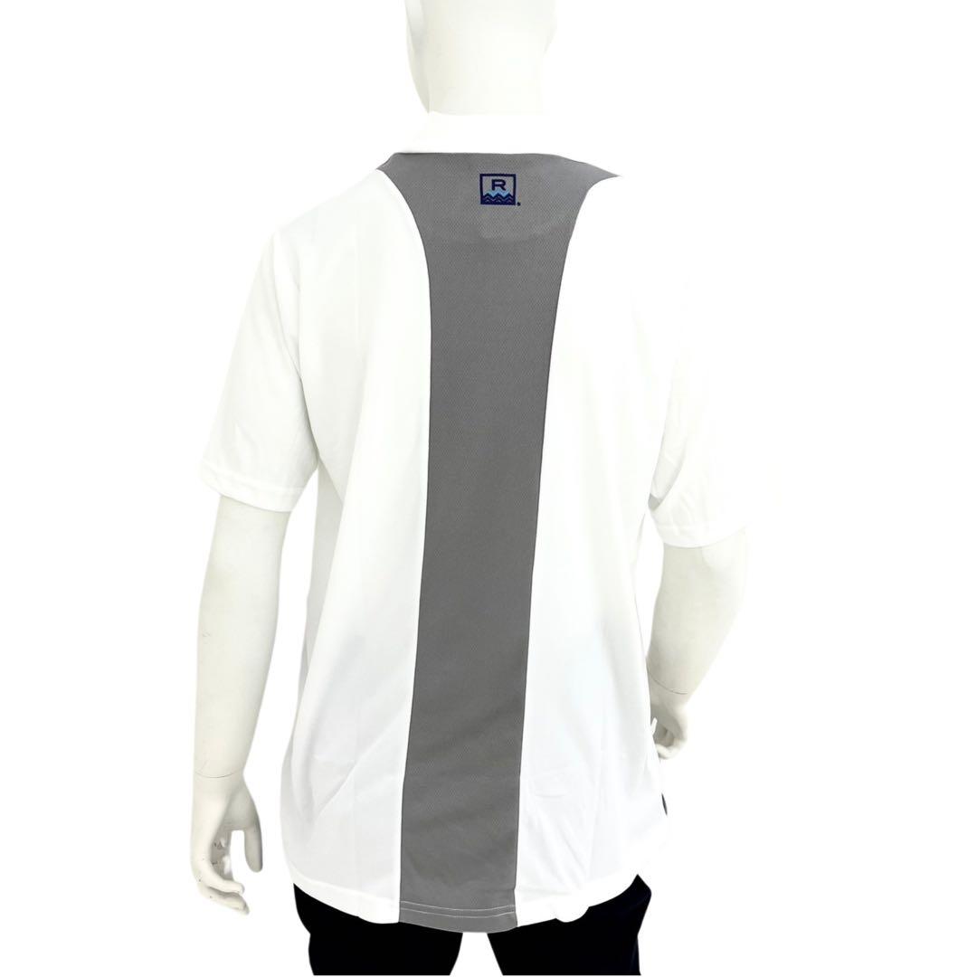 エリートグリップ　ROUGHWATERS 半袖モックネック　ホワイト　LL