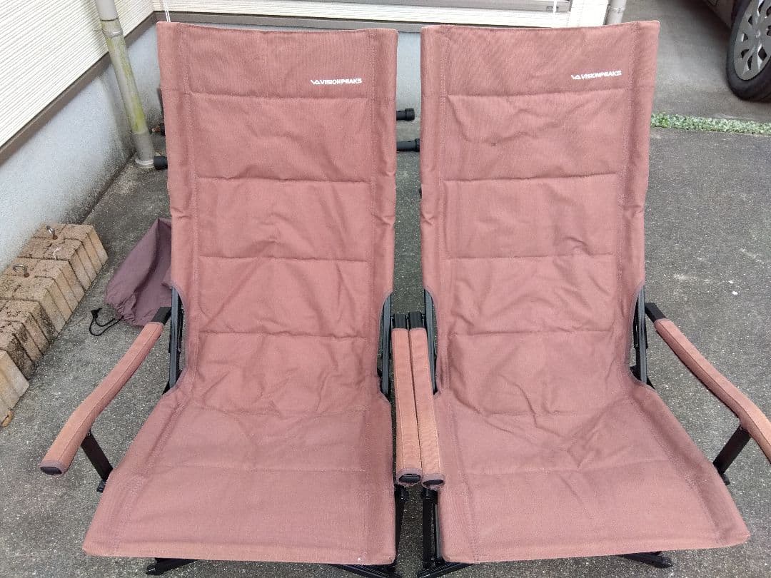 アウトドアチェア キャンバスリラックスチェア 2個セット ビジョンピークス