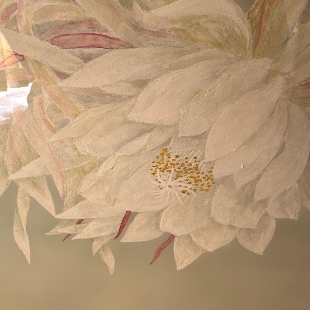 絵画　月下美人　　⚠️素人画