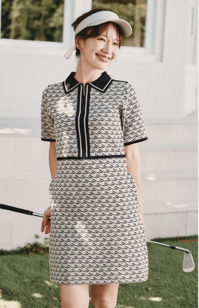 LENAN GOLF/ルナンゴルフ　ニットワンピース