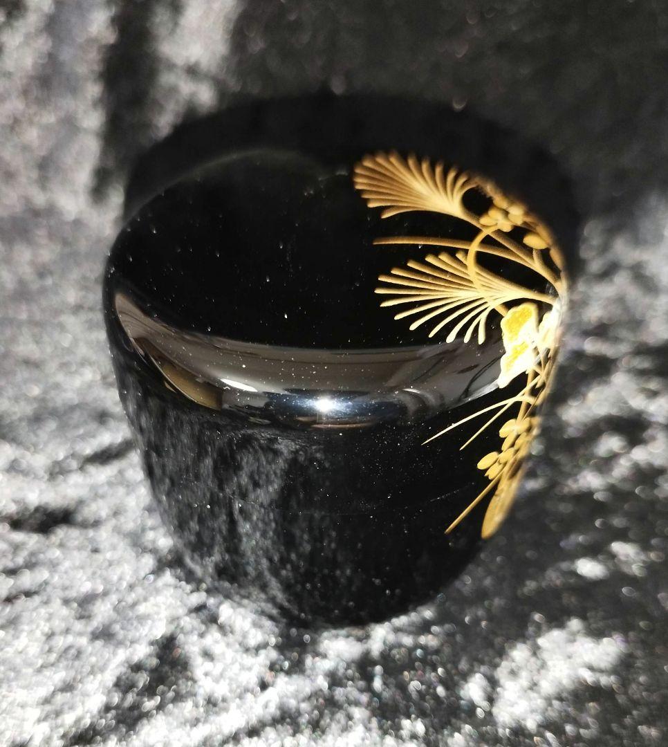 花篭蒔絵 中棗 治峰