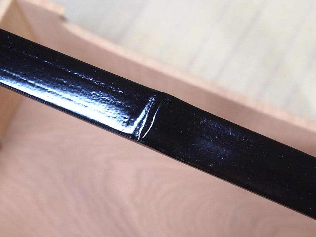 【未使用】山中漆器 塗師:助田宗明 竹の手付き煙草盆 莨盆 煙草道具/茶道具