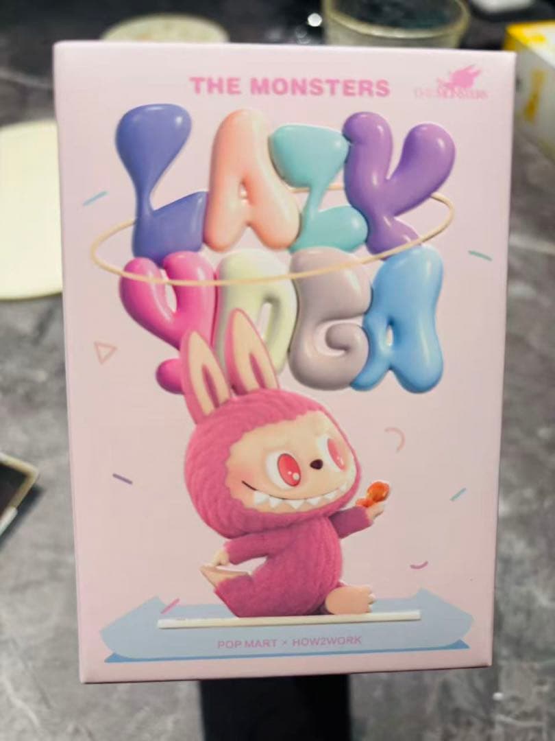 新品POPMART labubu THE MONSTERS Lazy Yoga