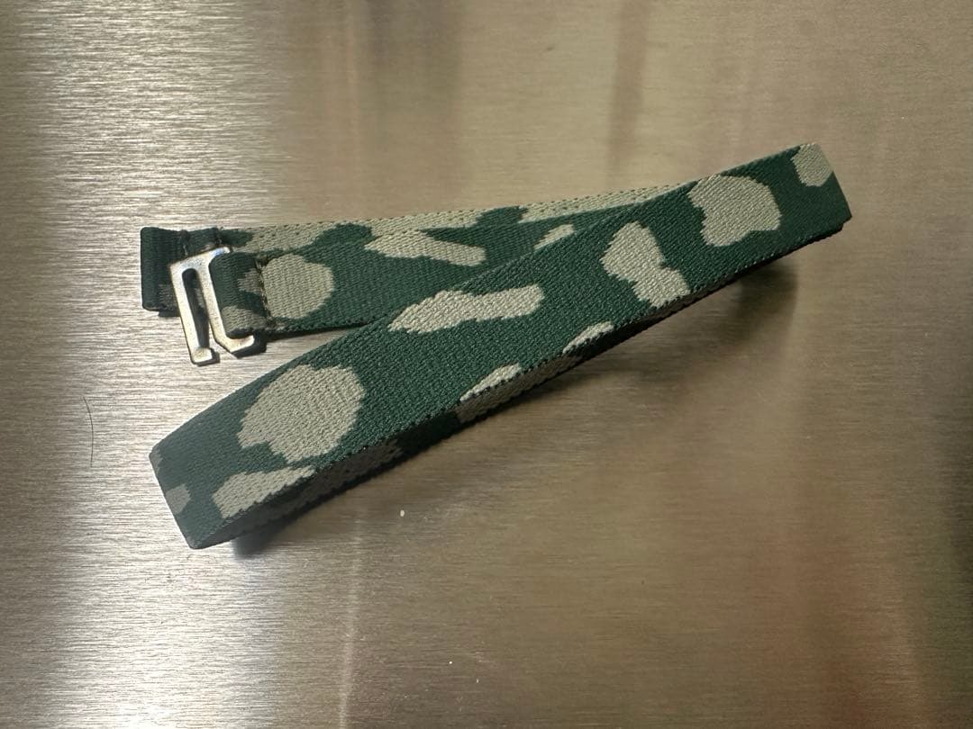 88式鉄帽用ゴムバンド　熊笹迷彩 旧迷彩