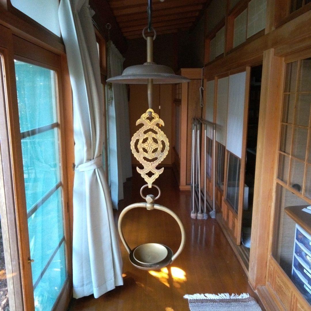 キャンドルホルダー　ティーライトキャンドル　エスニック　縦約３７センチ