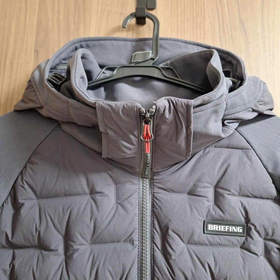 ★【美品】BRIEFING グレー ハイブリットダウンジャケット サイズ：XL
