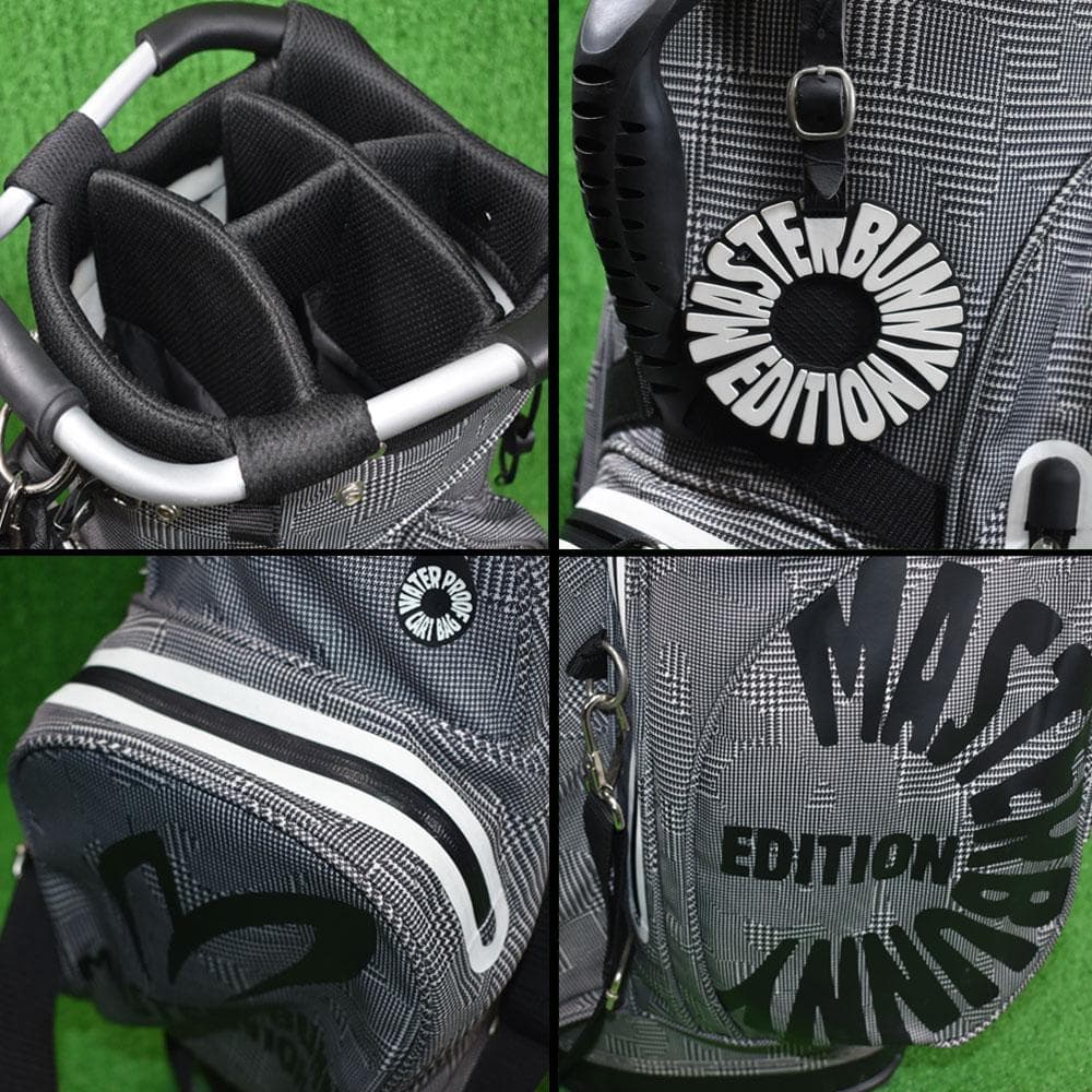 マスターバニーエディション/ゴルフ キャディバッグ９型【グレンチェック】美品！