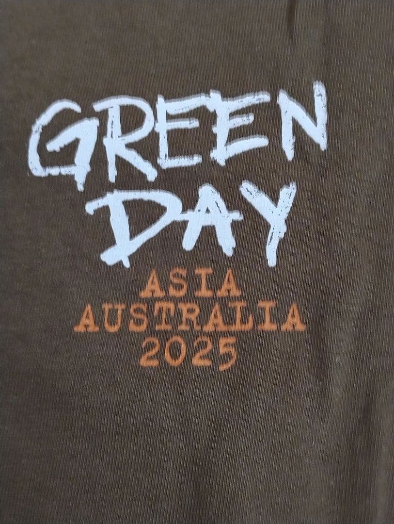 グリーン・デイ　GREEN DAY アジア・オーストラリアツアーTシャツ2025