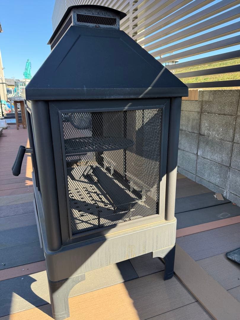 グリル付き　薪ストーブ