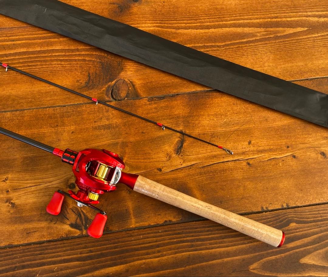 釣り竿セット　2ピースロッド　7ft バス釣り　ベイトロッド　カーボンロッド