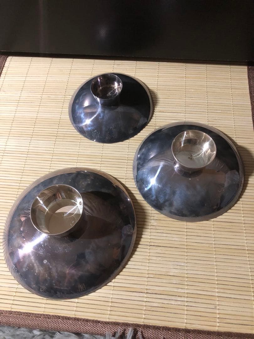 銀杯3点セット　共箱