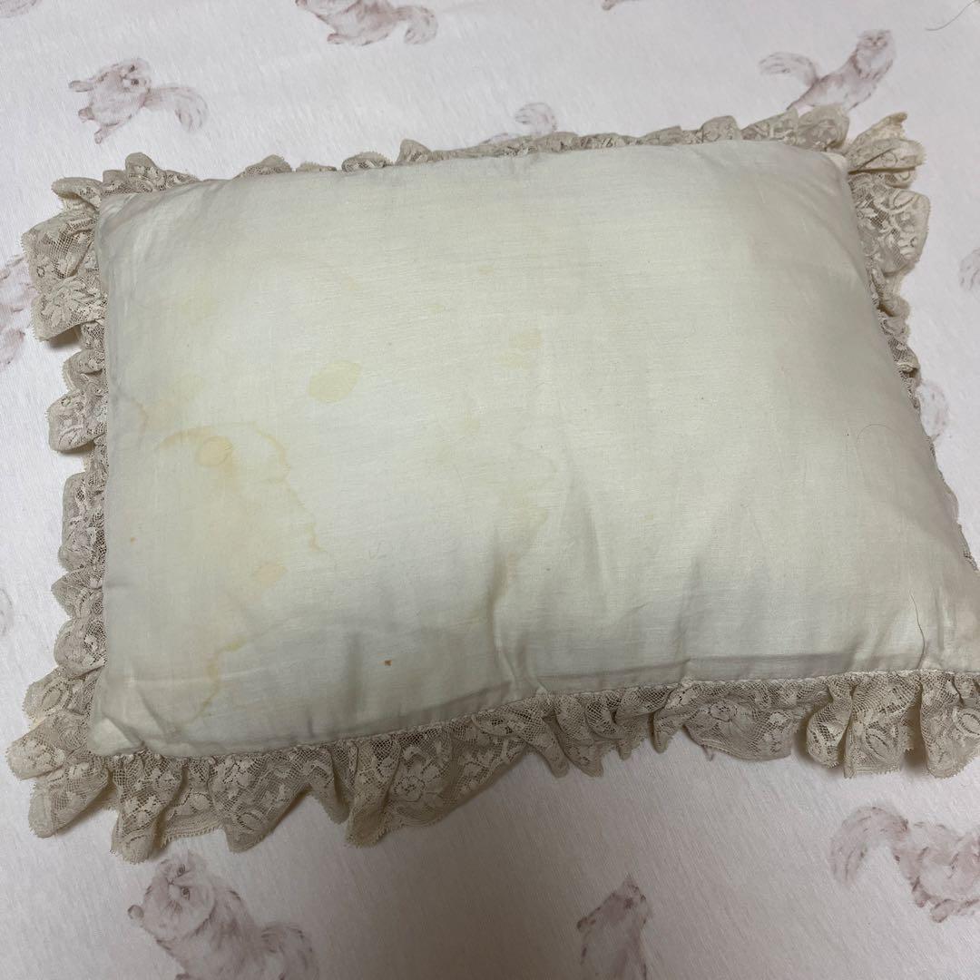 フランスアンティーク♡ホワイトエクリュカラークッション
