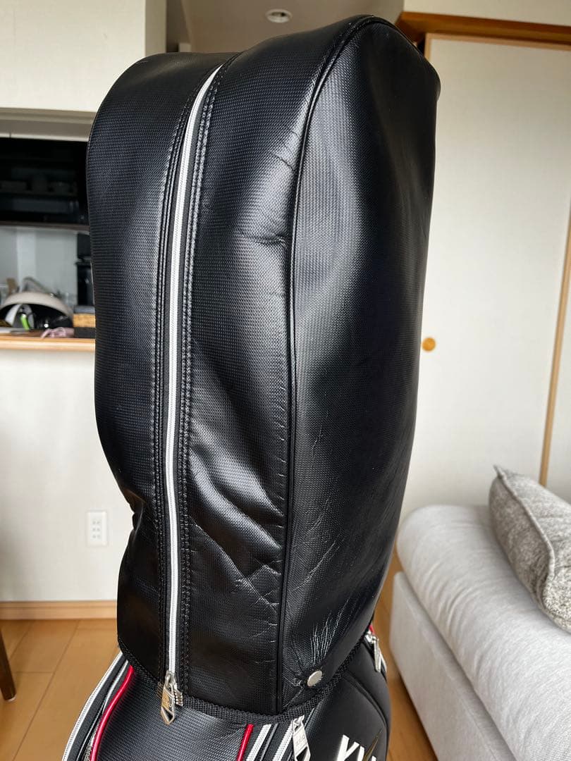 専用　XXIO ゼクシオ キャディバッグ スポーツモデル　レザー調 黒　9.5型