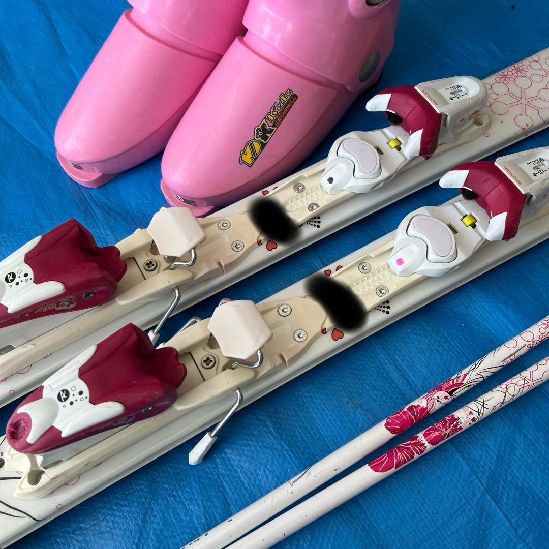 スキー板 ストック 靴 3点セット 130cm 23cm