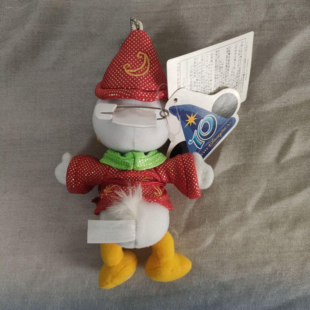 東京ディズニーシー10周年 　ぬいぐるみバッジ7点セットとストラップ