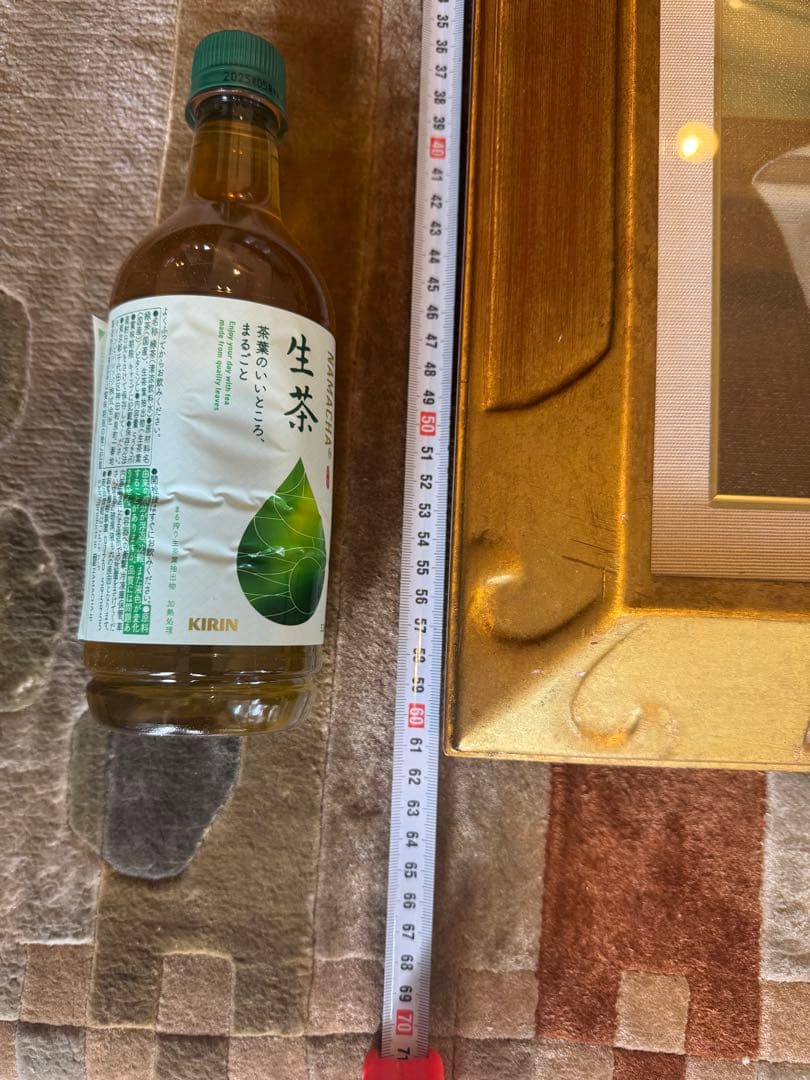 蘭　K. Kojima 油彩画 花瓶の花 金色フレーム　小島　光