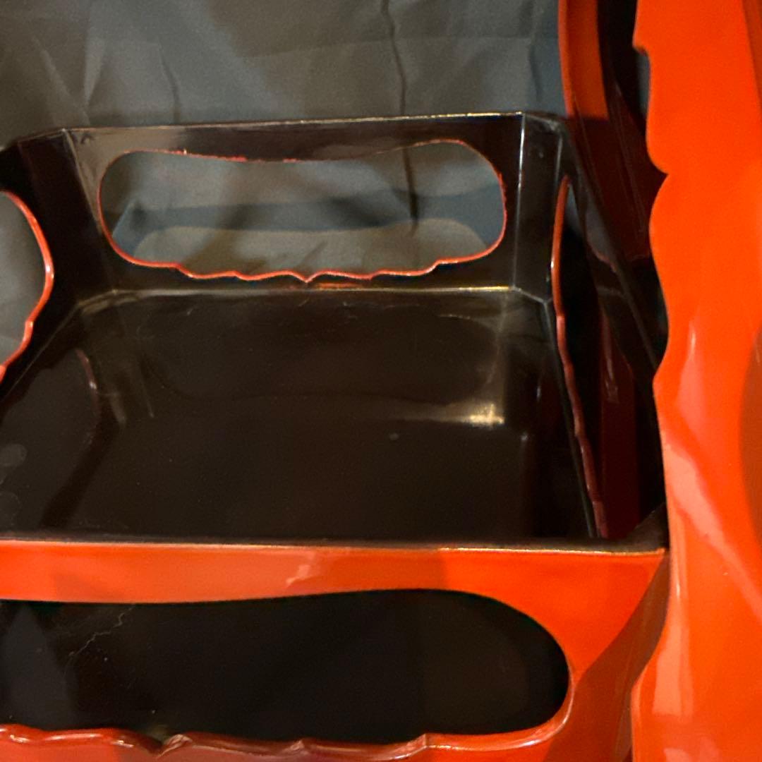 御膳セット　和尚膳　漆塗り　木製　食器　金縁　13点