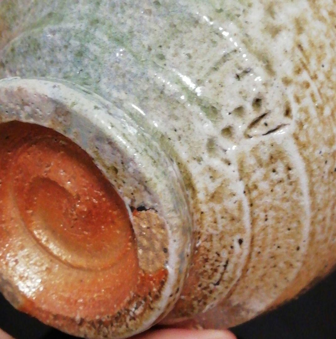 今井理桂作　津軽烏城焼　自然釉　茶碗　共箱　茶道具