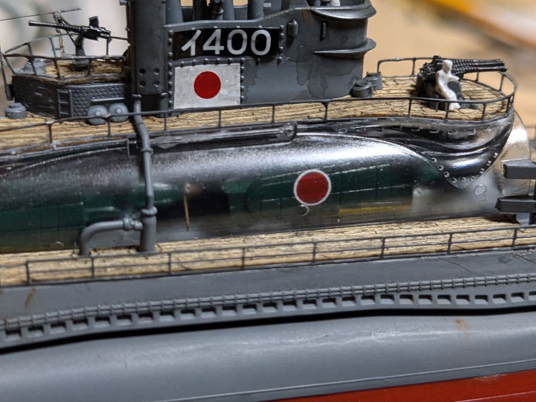 タミヤ1/350伊-400スペシャルエディション完成品　ケース付き