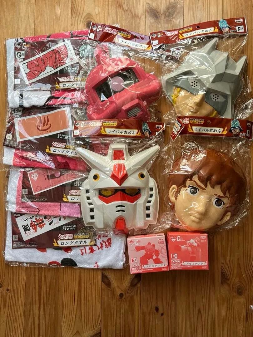 ⭐️新品未開封⭐️一番くじ メモスタンド ライバルおめん ロングタオル 10点セット