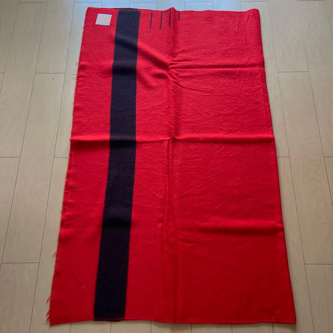 50's ハドソンズベイ　イングランド製　ブランケット　大判