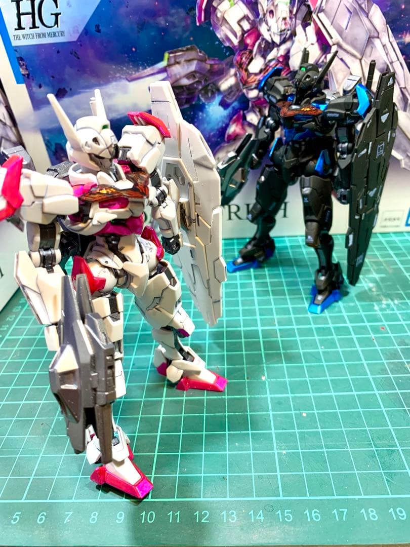 ガンプラ 【塗装済完成品】 HG 水星の魔女MSV風　ガンダムルブリス セット