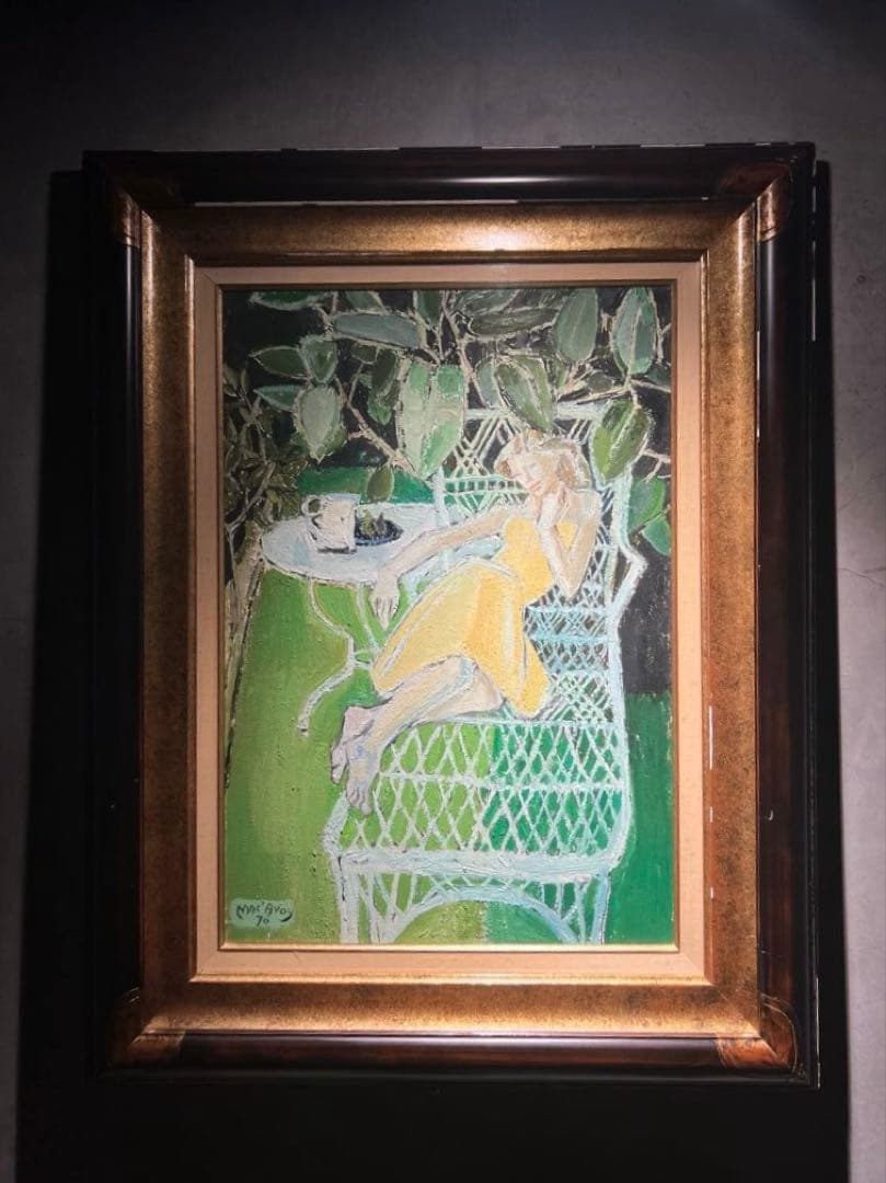 E'douard es Mac-avoy 【マリアンヌ】肉筆油彩画