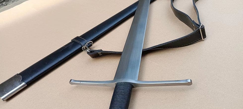 マンガン鋼西洋剣 古兵器 武具　刀装具　日本刀　模造刀 居合刀 長尺