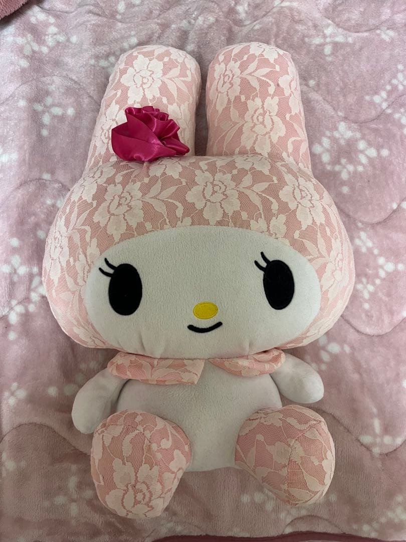 サンリオ マイメロディ BIGぬいぐるみレース刺繍