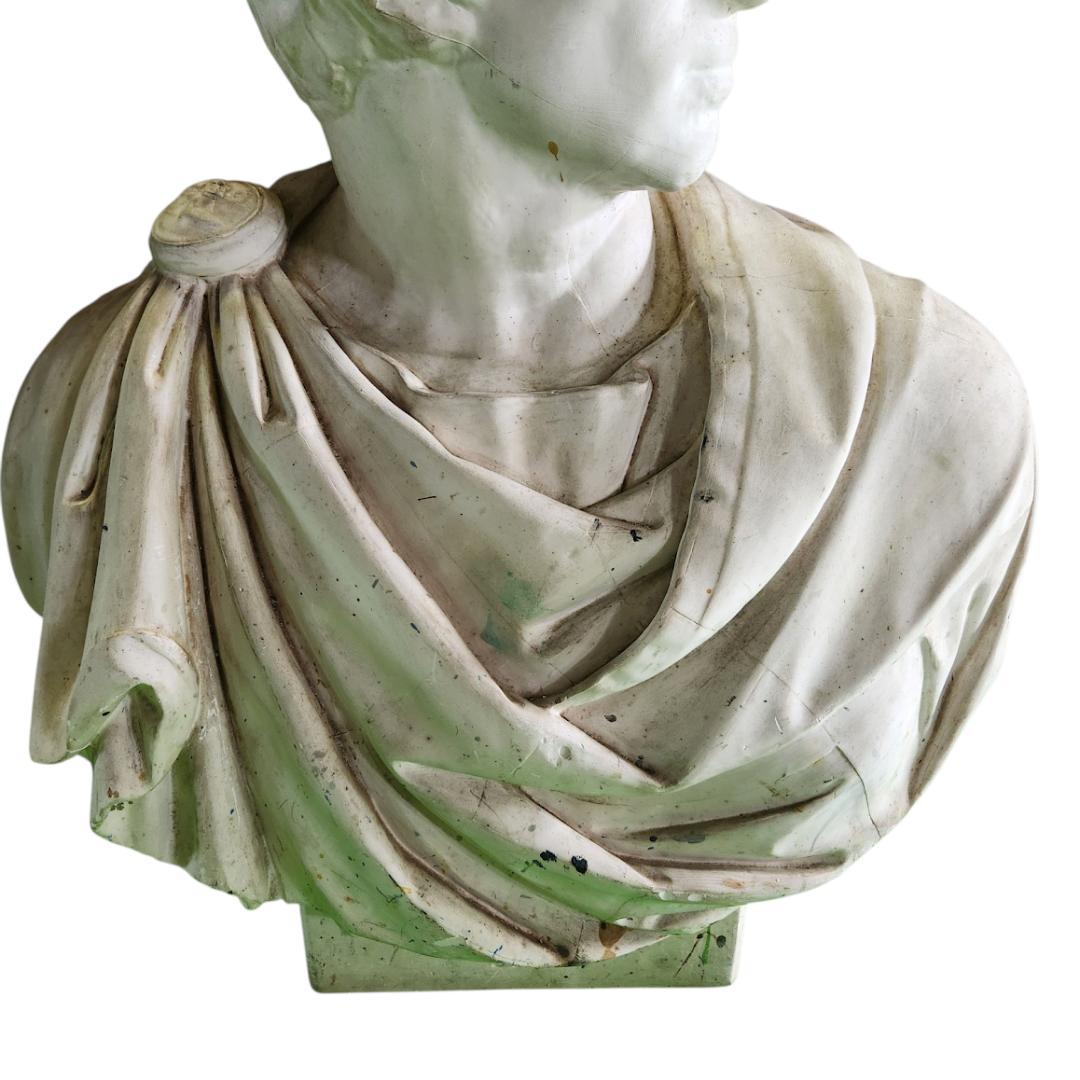 直接引渡限定　石膏像 ブルータス 胸像 デッサン 美術教材 インテリア 大型