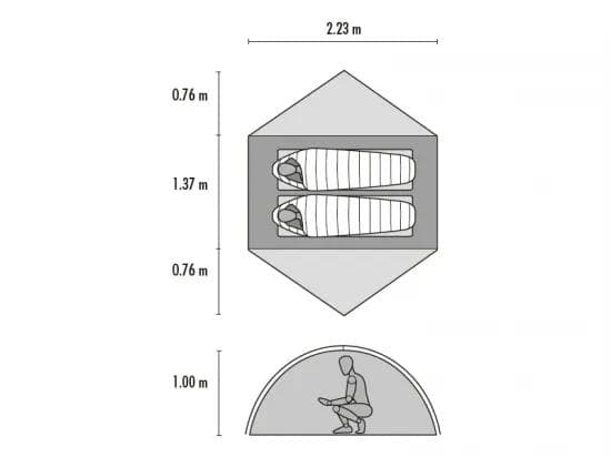 MSR ZOIC 2 2人用キャンプテント【新品・未開封】