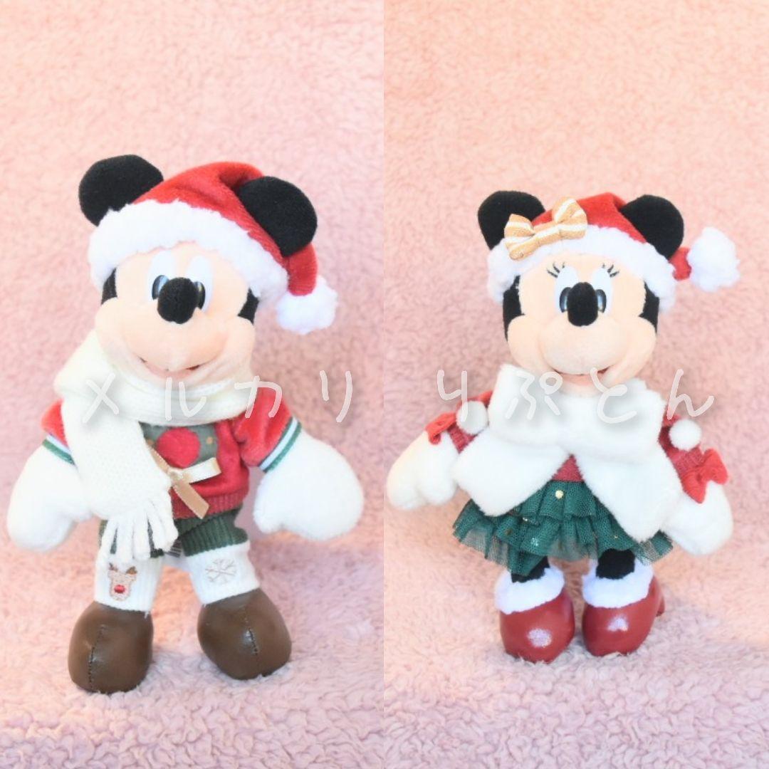 ディズニークリスマス・ミキミニ ぬいぐるみバッジ セット