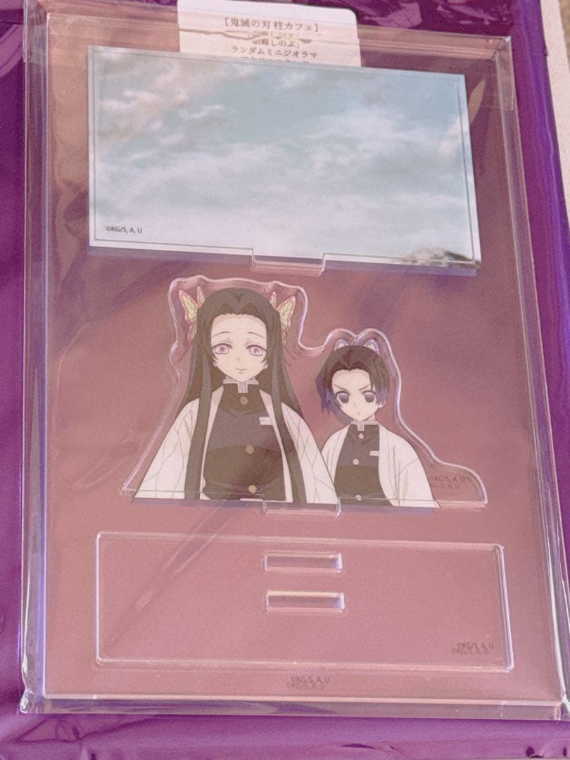 鬼滅の刃 胡蝶しのぶと胡蝶カナエのミニジオラマアクリルスタンド①