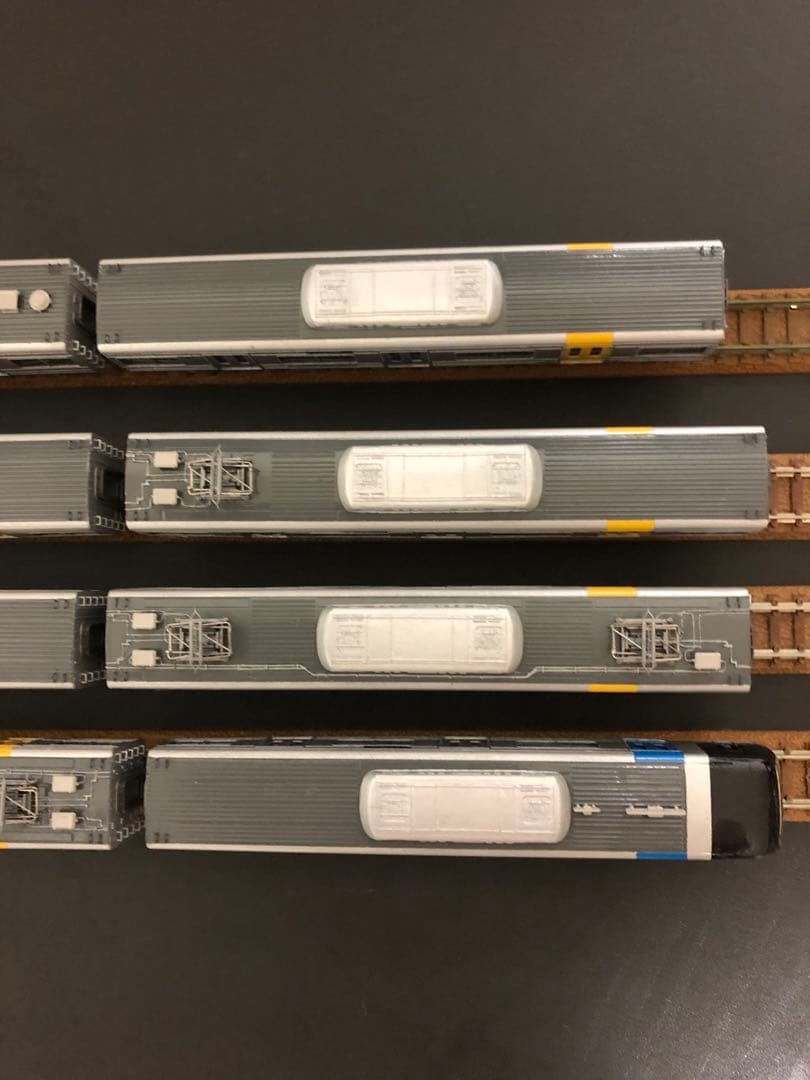 管理番号1602 北総9100形Nゲージ イエロートレイン金属製キット組立品8両