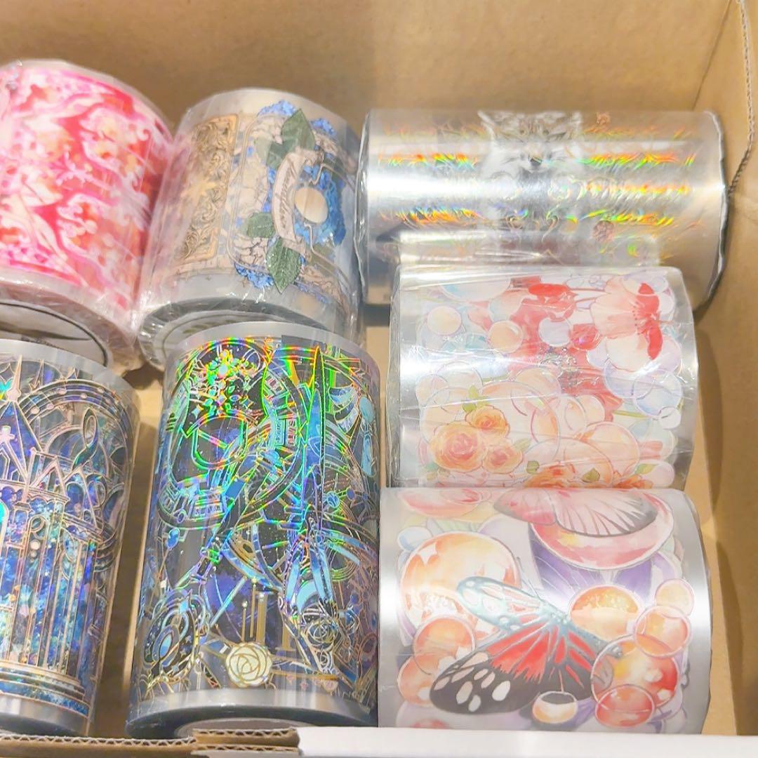 ミ*読様 【ギラギラ系セット】装飾マステ 海外マステ 新品 9巻 まとめ売り