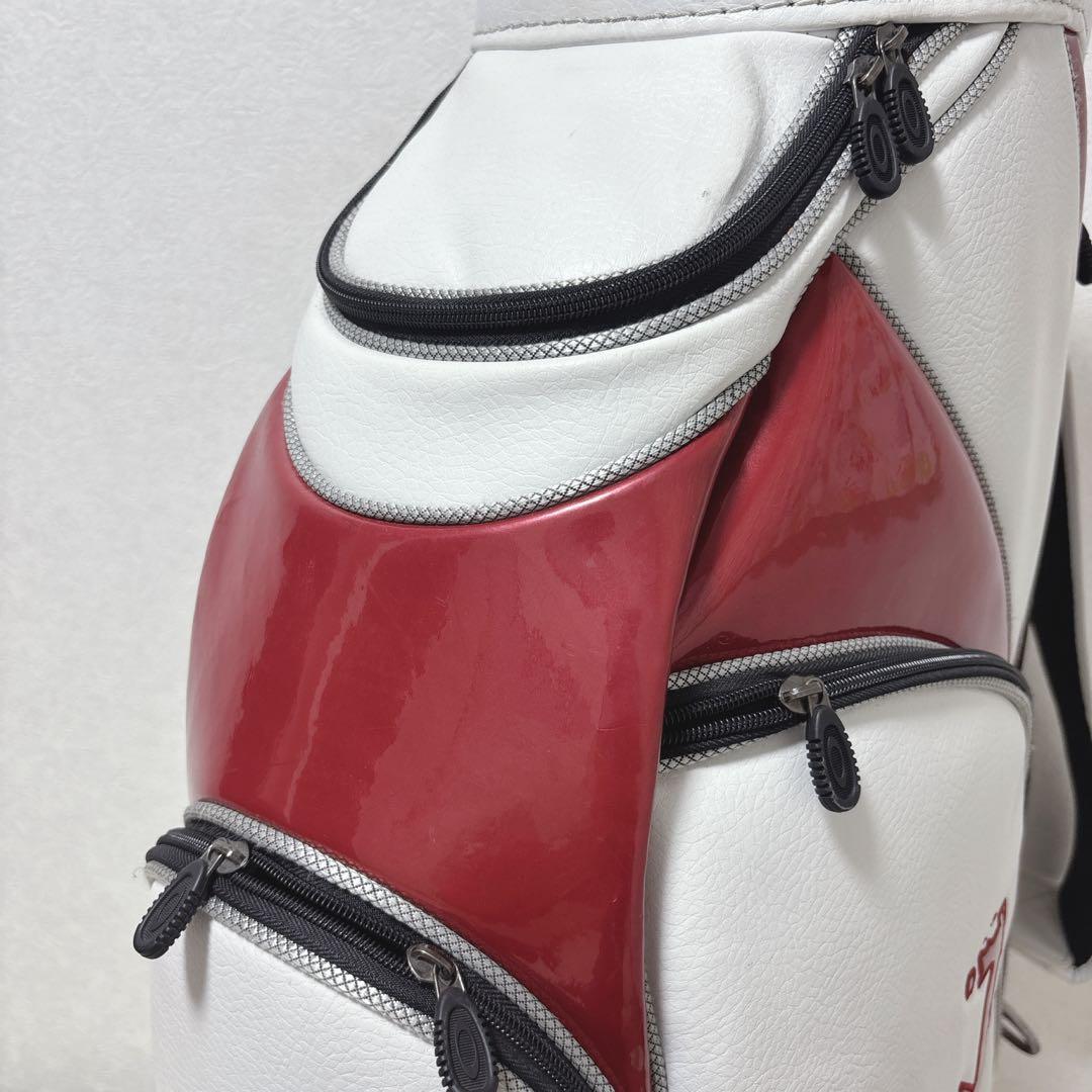 【美品】 オークリー キャディバッグ カート式 8分割 レザー・エナメル仕様