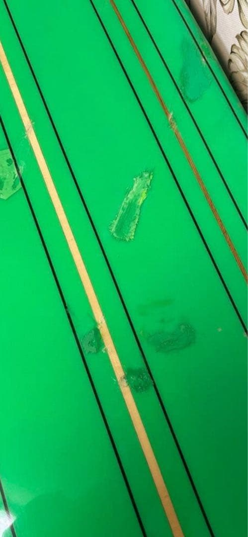 10.4ft ベッカータンカー ロングボード トリプルレッドウッドストリンガー