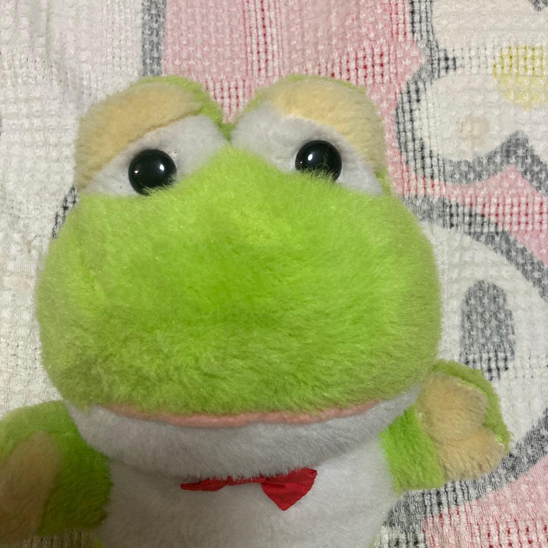 セキグチ　昭和レトロ　カエル　ぬいぐるみ　中古品