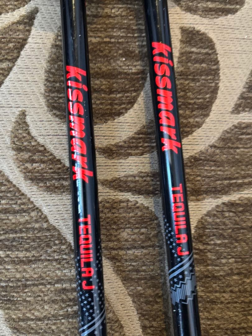 ジュニアスキー120cm/ストック96cm(ワックス済み）