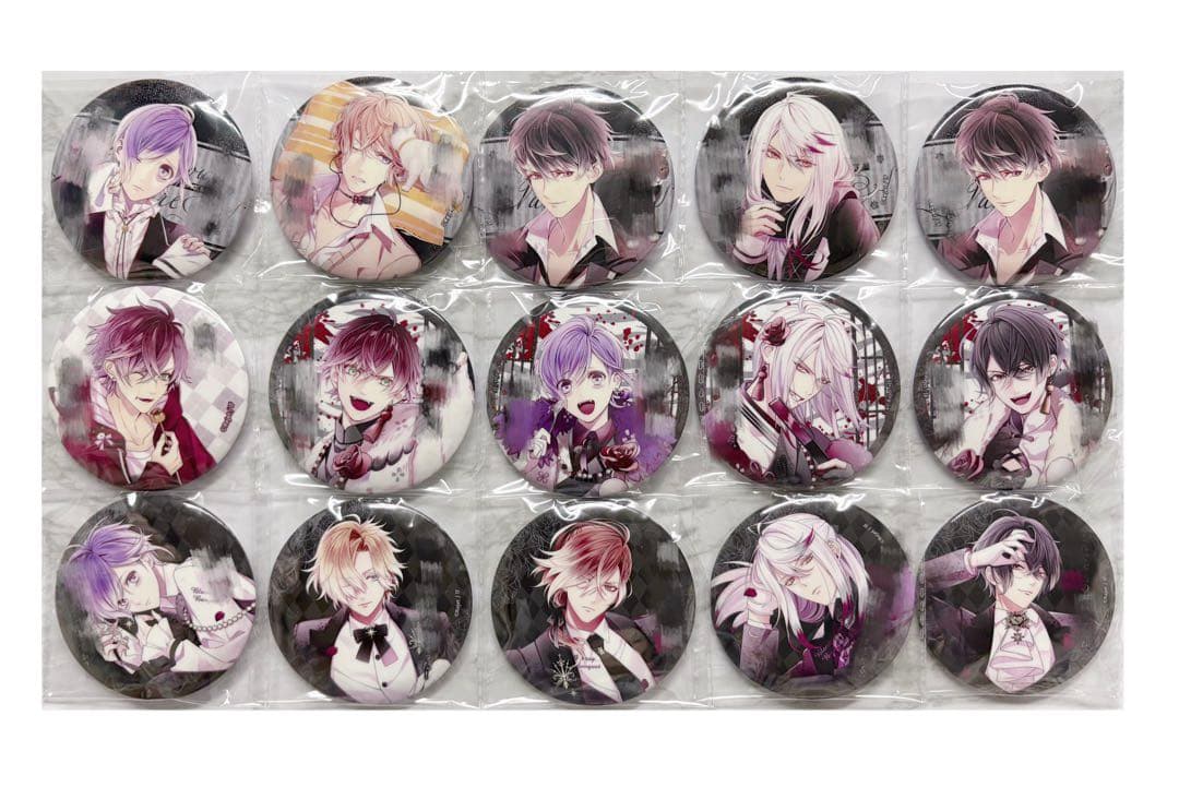 ディアラバ 受注限定 メッセージ入り缶バッジ99点/クリアカード79点