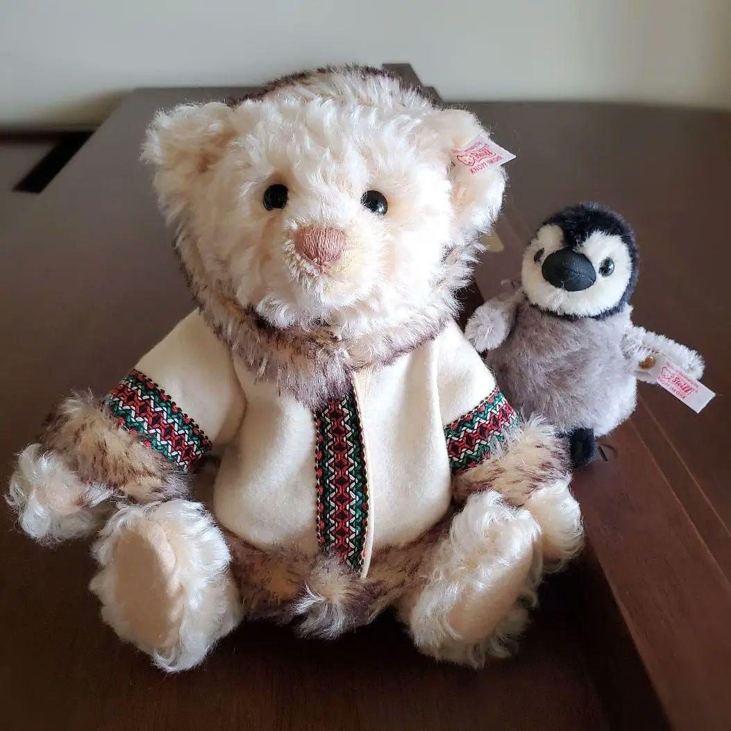 【みなみ】 Steiff エスキモーベアとペンギン 世界1500体限定品