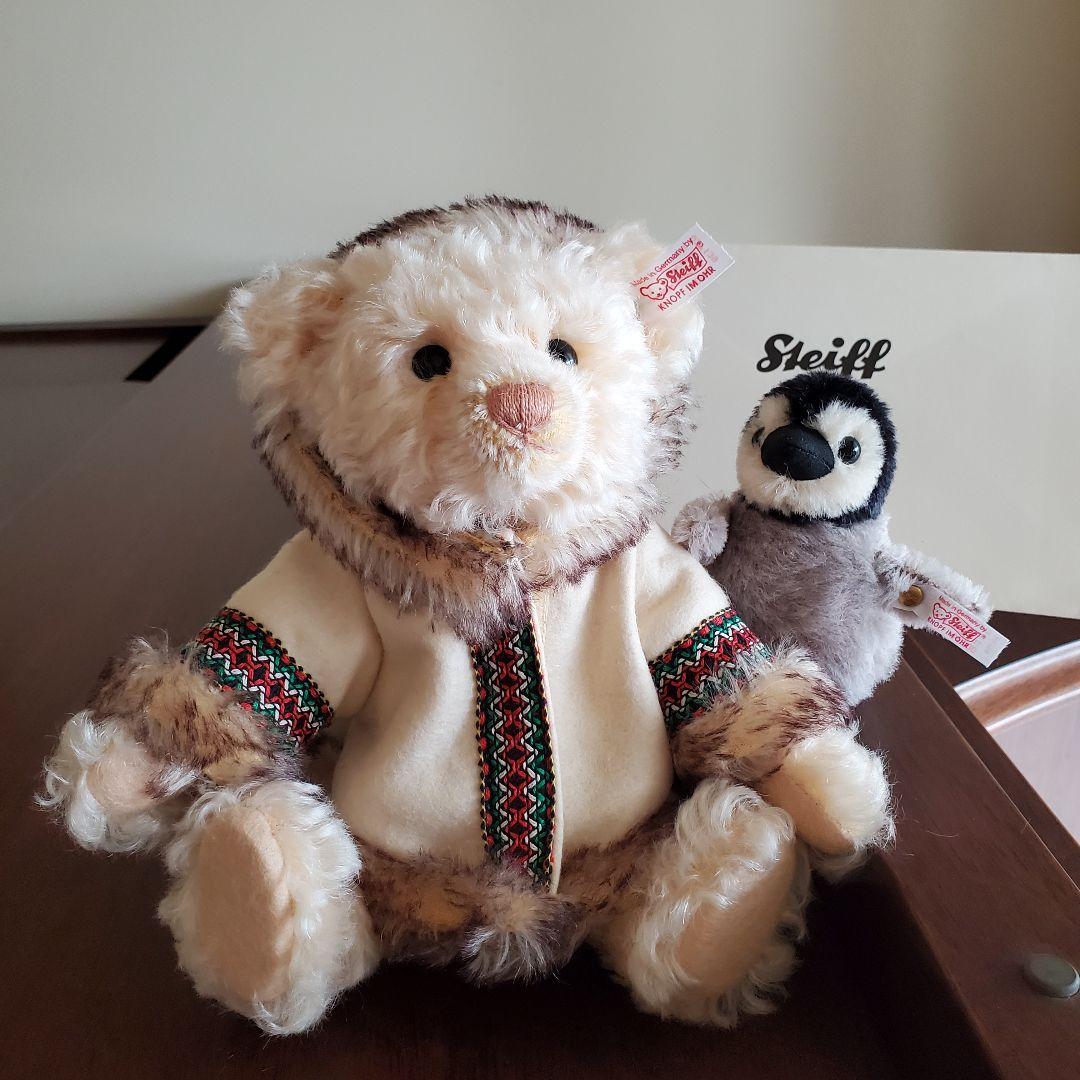 【みなみ】 Steiff エスキモーベアとペンギン 世界1500体限定品